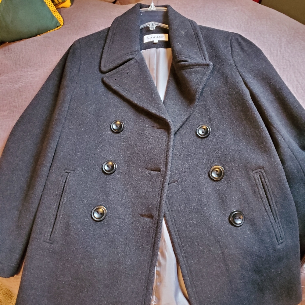 Calvin Klein Peacoat, Dark Gray, like new!